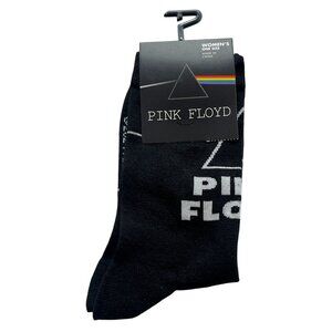 Pink Floyd Women’s Crew Socks Black Graphic Band Print Music Gift NWT